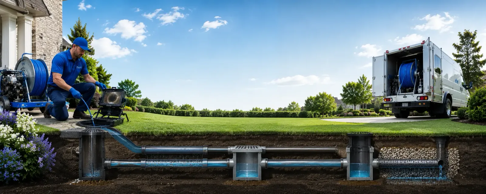 Outdoor drain cleaning information for Blandburg, PA